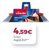 Happy Casa Vileda scopa angoli 2in1 offerta