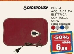 Happy Casa Dictrolux borsa acqua calda elettrica con tasca 550w offerta