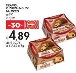 Bennet Balocco tiramisú o zuppa inglese offerta