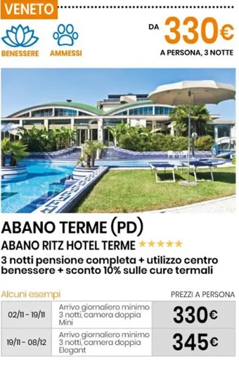 Eurospin ABANO TERME (PD) ABANO RITZ HOTEL TERME offerta