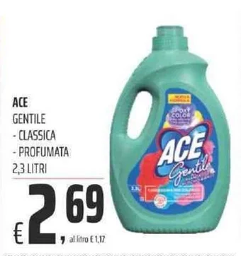 Coop ACE GENTILE - CLASSICA - PROFUMATA 2,3 LITRI offerta