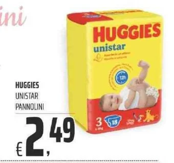 Coop HUGGIES UNISTAR PANNOLINI offerta