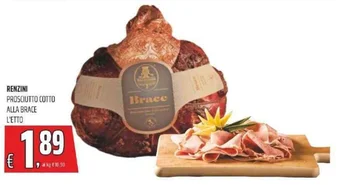 Coop RENZINI PROSCIUTTO COTTO ALLA BRACE L'ETTO offerta