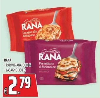 Coop RANA PARMIGIANA 300 G - LASAGNE 350 G offerta