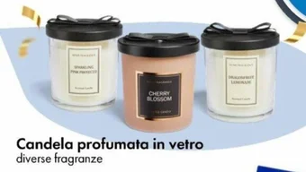Candela profumata in vetro