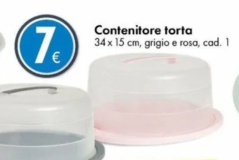 Tedi Contenitore torta 34 x 15 cm offerta