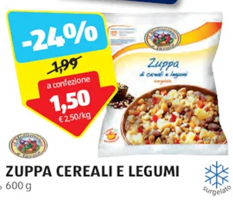 ALDI ZUPPA CEREALI E LEGUMI 600 g offerta