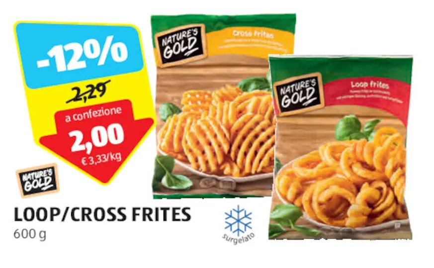 Finesse Loop La Finesse Loop Frites / Cross Frites Günstig Bei Aldi Nord – FYRI