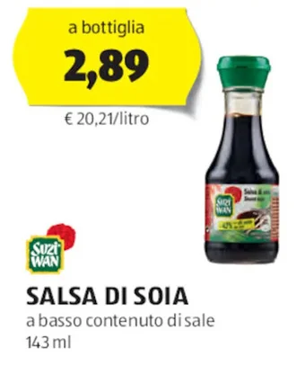 ALDI Susiwan SALSA DI SOIA 143 ml offerta