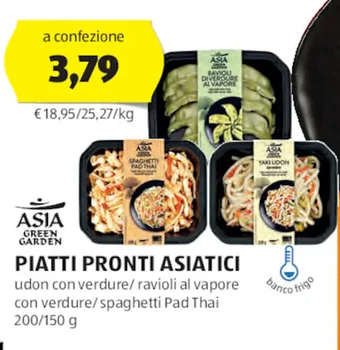 ALDI ASIA GREEN GARDEN PIATTI PRONTI ASIATICI 200/150 g offerta