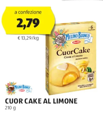 ALDI MULINO BIANCO CUOR CAKE AL LIMONE 210 g offerta