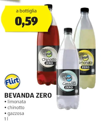 ALDI Flirt BEVANDA ZERO 1 l offerta