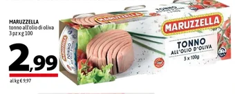 A&O MARUZZELLA tonno all'olio di oliva 3 pz x g 100 offerta