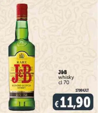Deco Supermercati J&B whisky cl 70 offerta