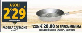 Deco Supermercati PADELLA CASTAGNE cm 26 offerta