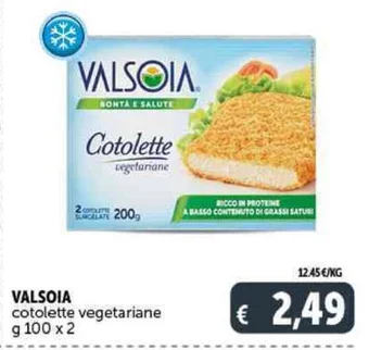 VALSOIA cotolette vegetariane g 100 x 2