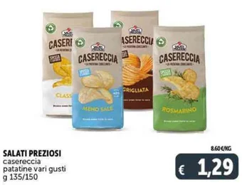 Deco Supermercati SALATI PREZIOSI casereccia patatine vari gusti g 135/150 offerta