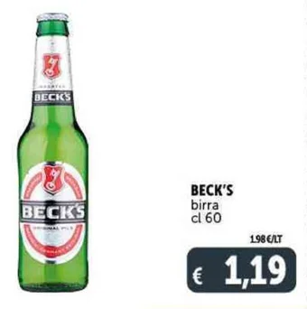 Deco Supermercati BECK'S birra cl 60 offerta