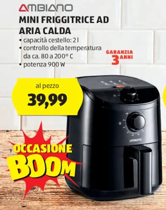 ALDI AMBIANO MINI FRIGGITRICE AD ARIA CALDA offerta
