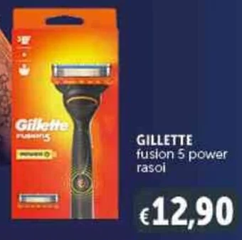 Deco Supermercati GILLETTE fusion 5 power rasoi offerta