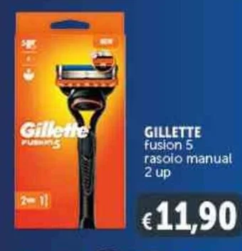 Deco Supermercati GILLETTE fusion 5 rasoio manual 2 up offerta