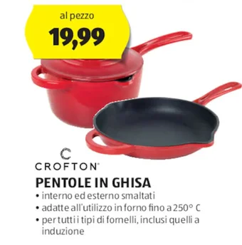 ALDI CROFTON PENTOLE IN GHISA offerta