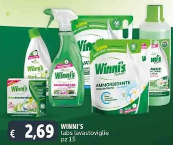 Deco Supermercati WINNI'S tabs lavastoviglie pz 15 offerta