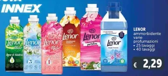 Deco Supermercati LENOR ammorbidente 25 lavaggi 40 lavaggi offerta