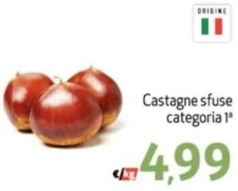 Castagne sfuse categoria 1ª