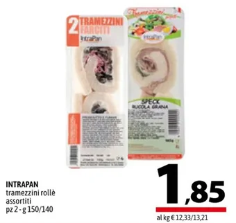 A&O INTRAPAN tramezzini rollè assortiti pz 2 - g 150/140 offerta