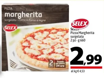 A&O SELER Pizza Margherita surgelata 2 pz - g 660 offerta