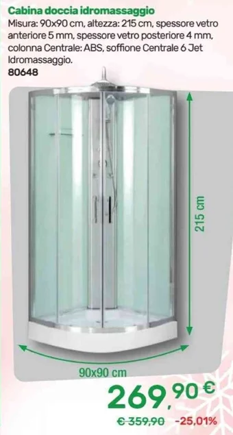 Cabina doccia idromassaggio
