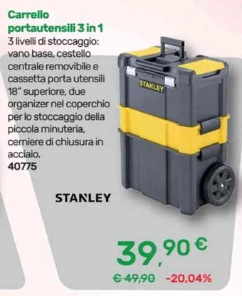 Carrello portautensili 3 in 1