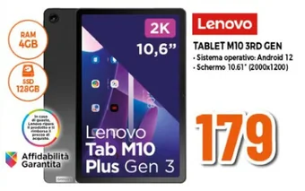 Expert Lenovo TABLET M10 3RD GEN offerta