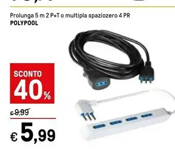 Poly pool Prolunga 5 M 2 P+t