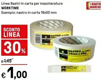 Iper La Grande Worktime Linea Nastri In Carta Per Mascheratura offerta