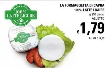 Basko La Formaggetta Di Capra Realita 100% Latte Ligure offerta