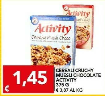 TuoDi Activity Cereali Cruchy Muesli Chocolate offerta
