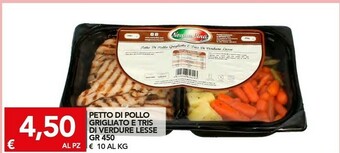 TuoDi Lesse Petto Di Pollo Grigliato E Tris Di Verdure offerta