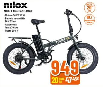 Expert NILOX X8+ Fat E-BIKE offerta