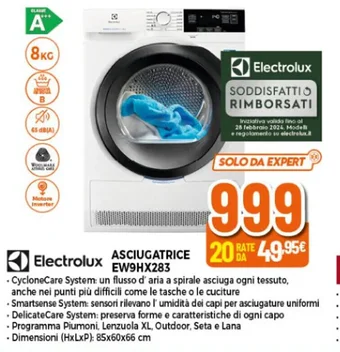 Expert Electrolux ASCIUGATRICE EW9HX283 offerta