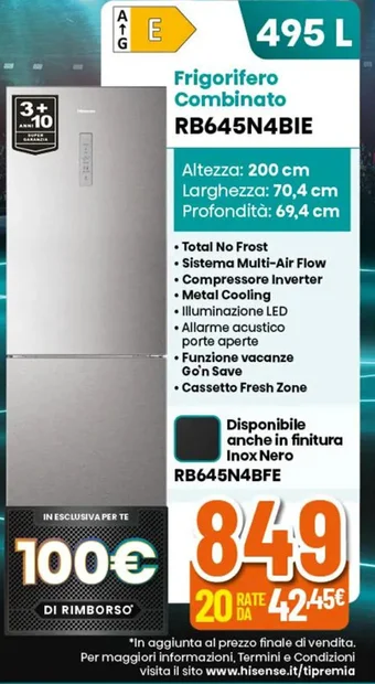 Expert Frigorifero Combinato RB645N4BIE offerta