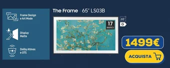 Euronics Samsung The Frame 65" LS03B offerta