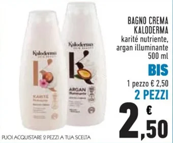 BAGNO CREMA KALODERMA karité nutriente, argan illuminante 500 ml