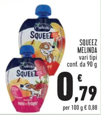 Conad SQUEEZ MELINDA 90 g offerta