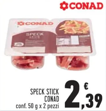 Conad SPECK STICK CONAD conf. 50 g x 2 pezzi offerta