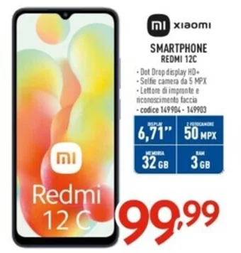 Elettrosintesi Xiaomi SMARTPHONE REDMI 12C offerta