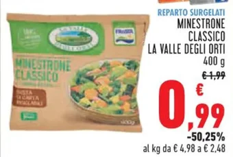 Conad MINESTRONE CLASSICO LA VALLE DEGLI ORTI 400g offerta