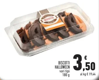 Conad BISCOTTI HALLOWEEN vari tipi 180 g offerta
