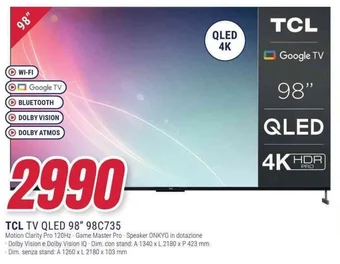 TCL TV QLED 98" 98C735